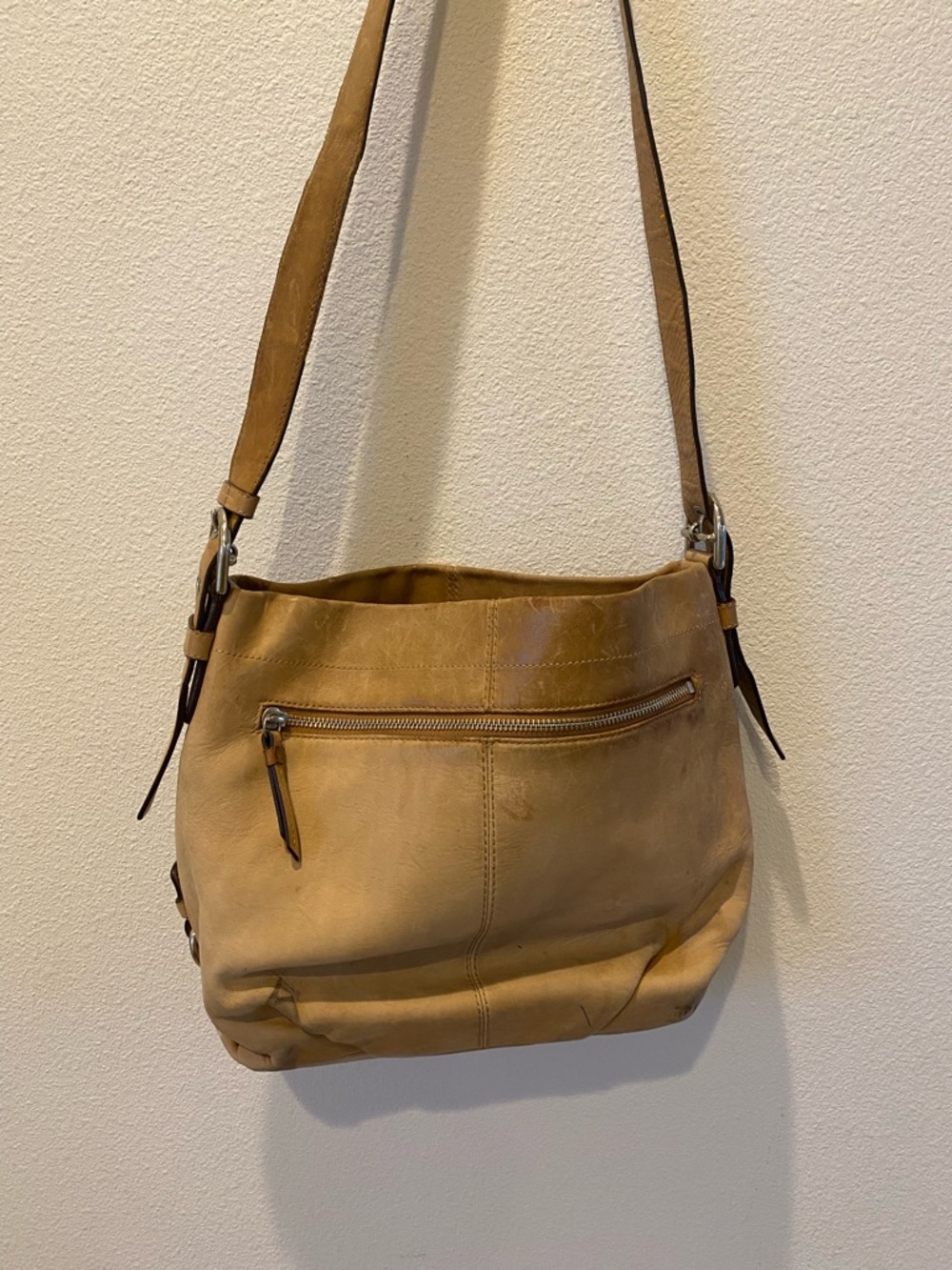 Coach Tan Leather Shoulder Bag *flawed for wear - Picture 6 of 12